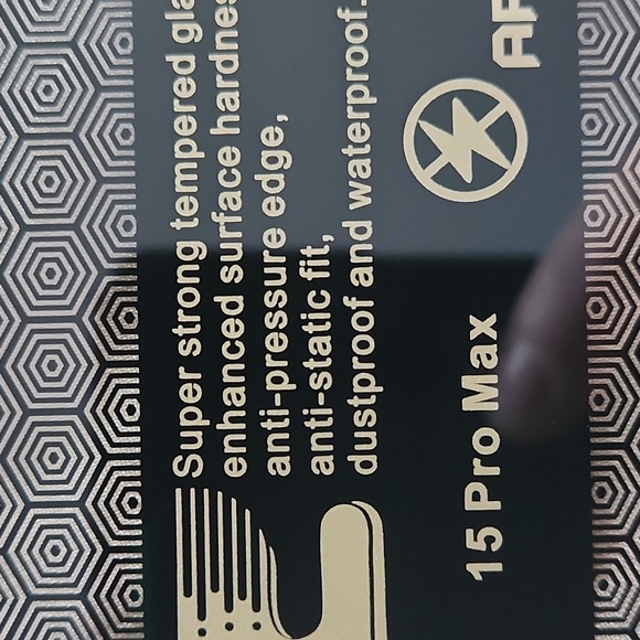 iPhone 15 pro max phone case with sliding wallet and screen protectors Dark blue - Picture 6 of 7